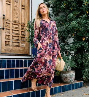 Tharini Midi Dress | Bergamo Colorful pieces Tharini Midi Dress | Bergamo Blue Sky Vibrant Tone
