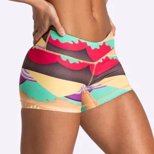 The WOD Life - Women's Limited Edition Balance Shorts - FLEX ROYALE WITH CHEESE