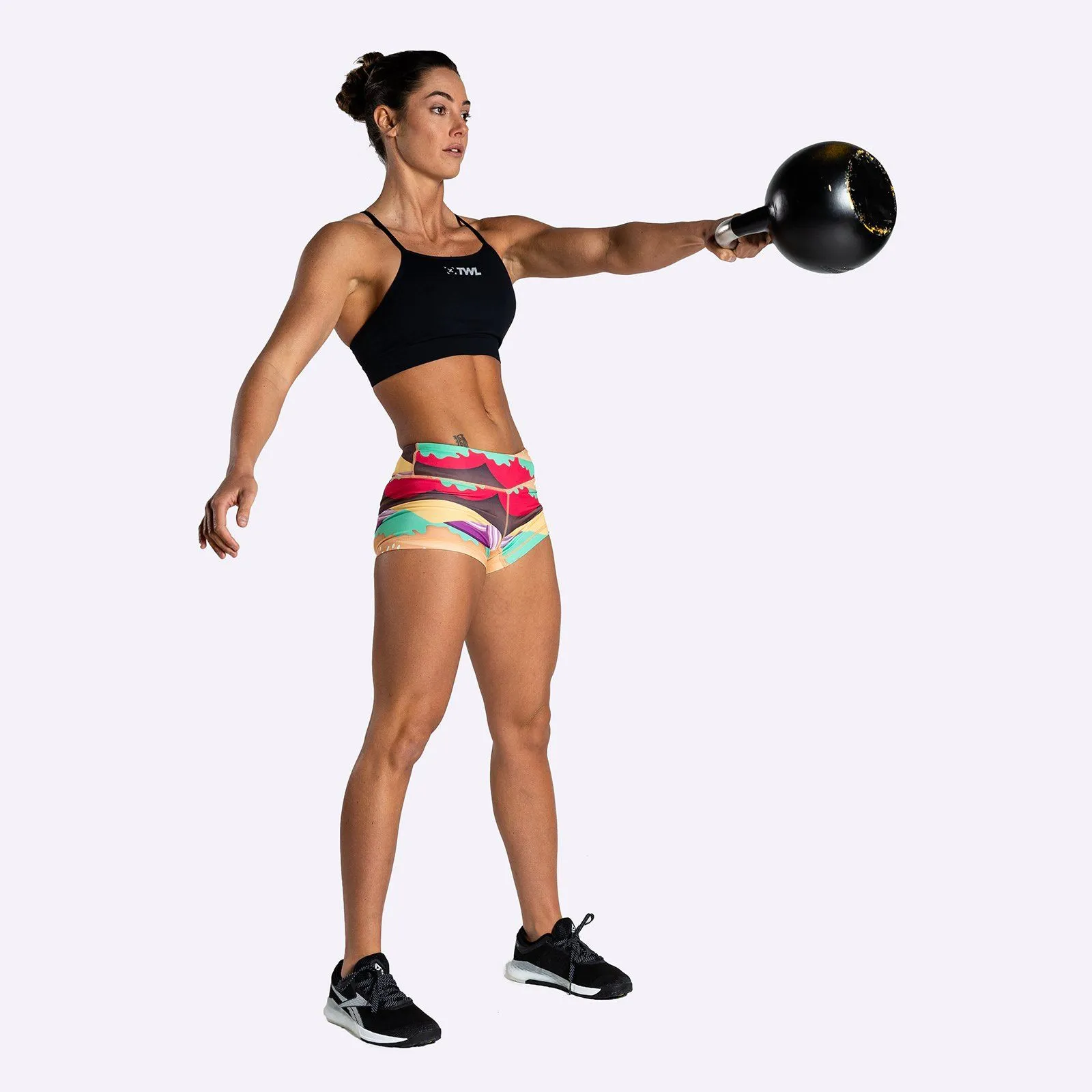 The WOD Life - Women's Limited Edition Balance Shorts - FLEX ROYALE WITH CHEESE
