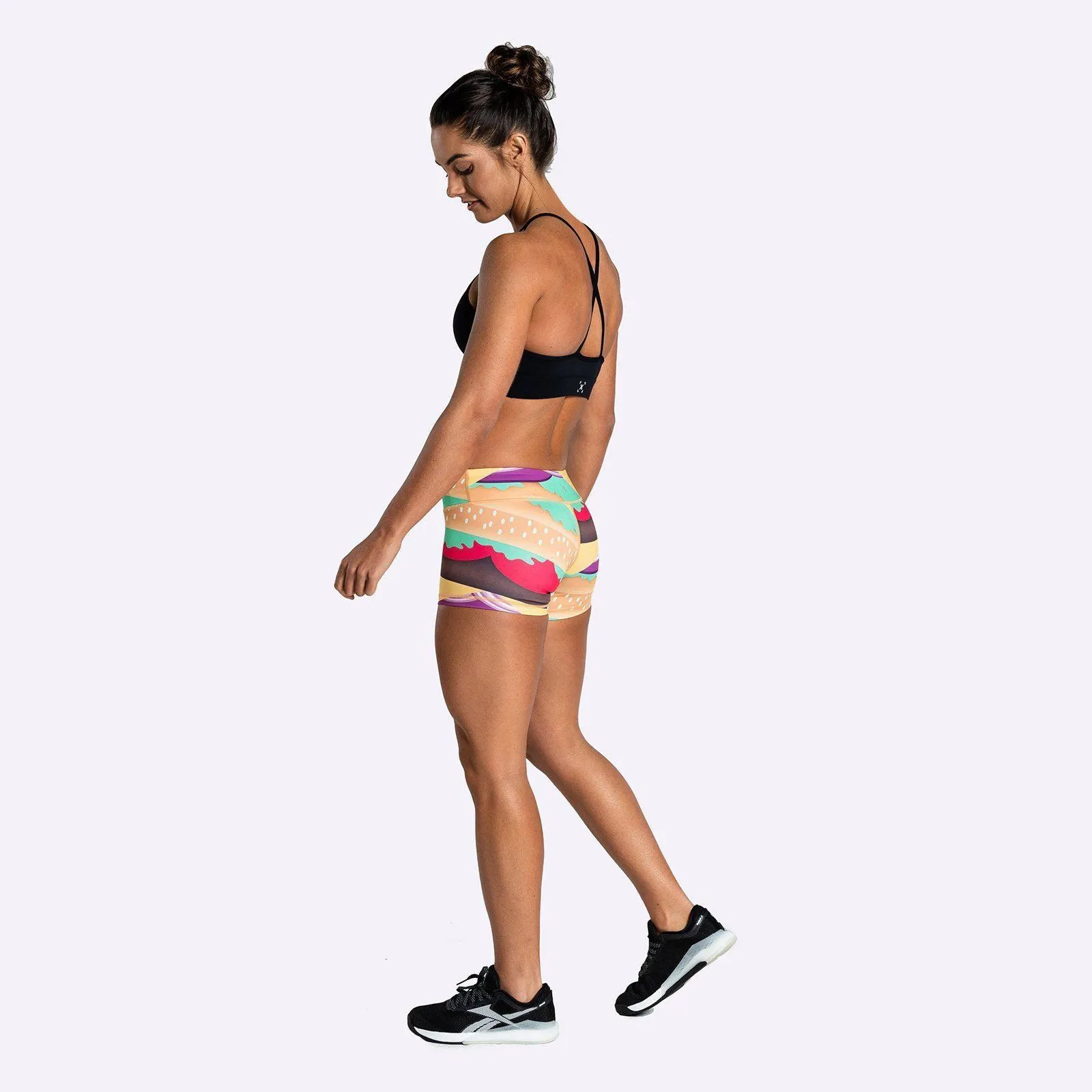 The WOD Life - Women's Limited Edition Balance Shorts - FLEX ROYALE WITH CHEESE