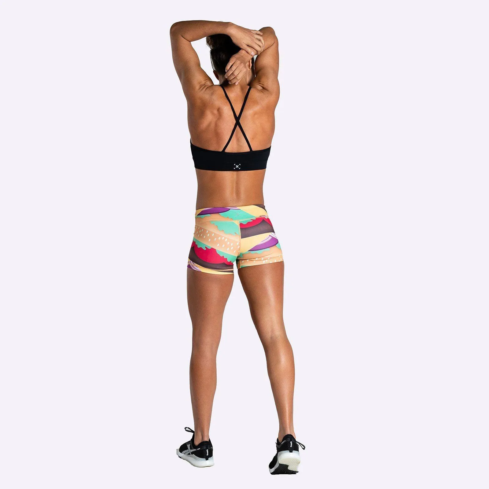 The WOD Life - Women's Limited Edition Balance Shorts - FLEX ROYALE WITH CHEESE
