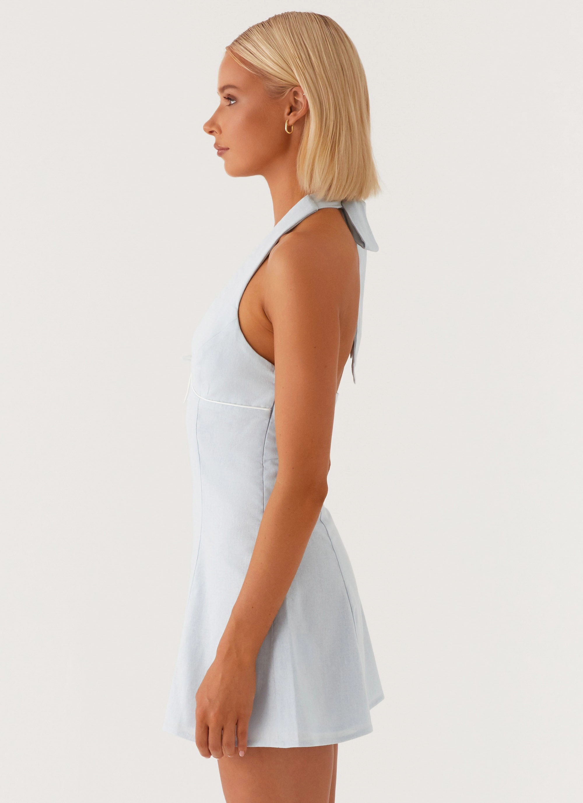 Bronte Mini Dress - Blue Simple Mood Church Proper