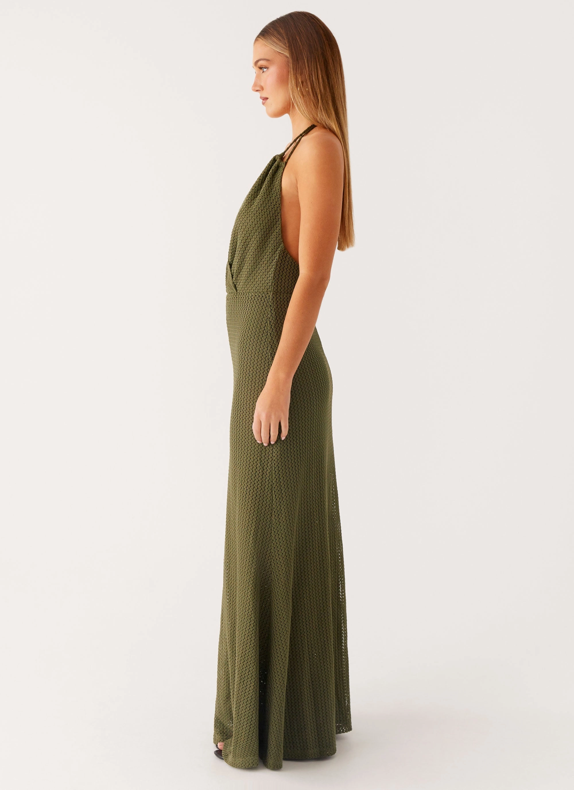 Effortless Layering Thora Maxi Dress - Olive