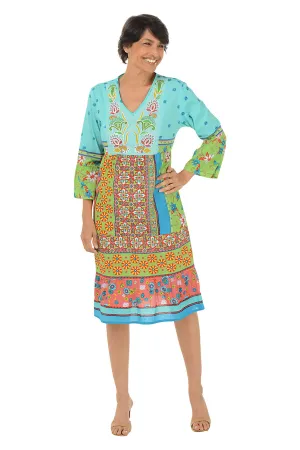 Tight Fit Quintana Embroidered Tiered Dress Bright Mood Quintana Embroidered Tiered Dress