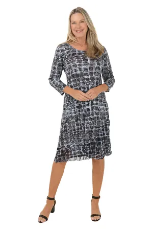 Timeless Comfort Cobblestones Layered Hem Crinkle Dress Cobblestones Layered Hem Crinkle Dress Stylish Cut