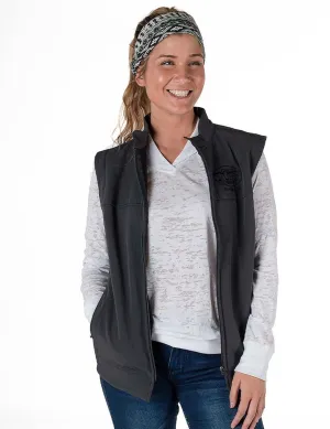 Timeless Cut Cowgirl Tuff Womens Stretch Charcoal Nylon Softshell Vest Cowgirl Tuff Womens Stretch Charcoal Nylon Softshell Vest Trend Setter Road Trip Casual Comfy Option