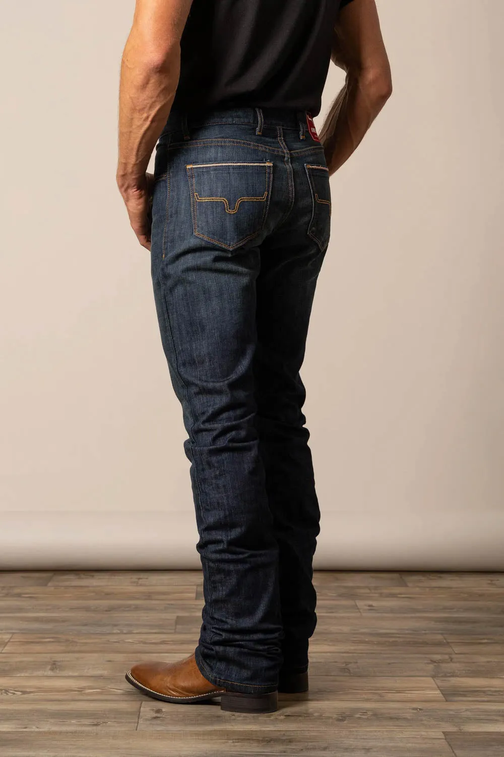 Kimes Ranch Mens Roger Blue Cotton Blend Jeans Simple Fashion Perfect Waistband