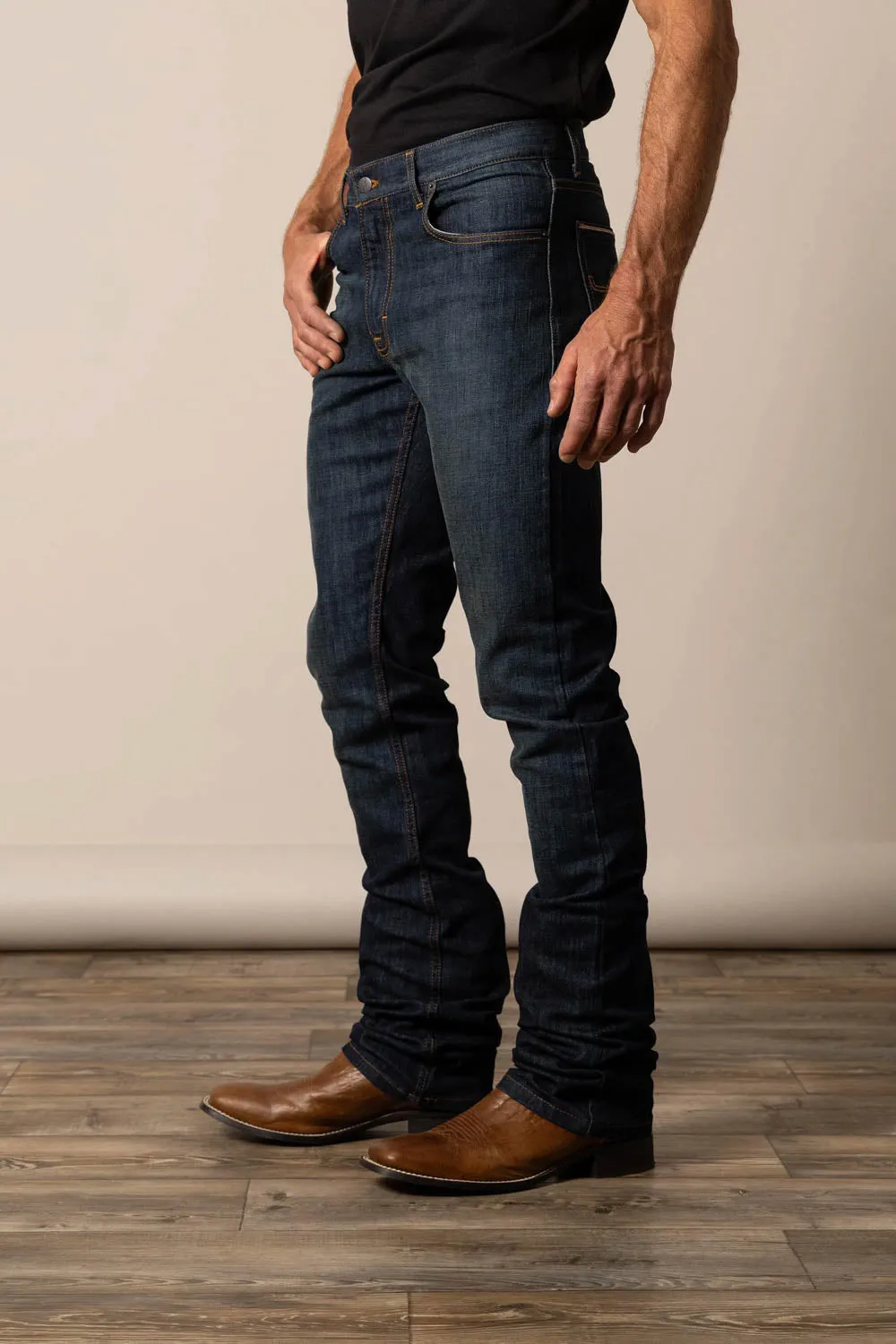 City Walk Bold Look Kimes Ranch Mens Roger Blue Cotton Blend Jeans