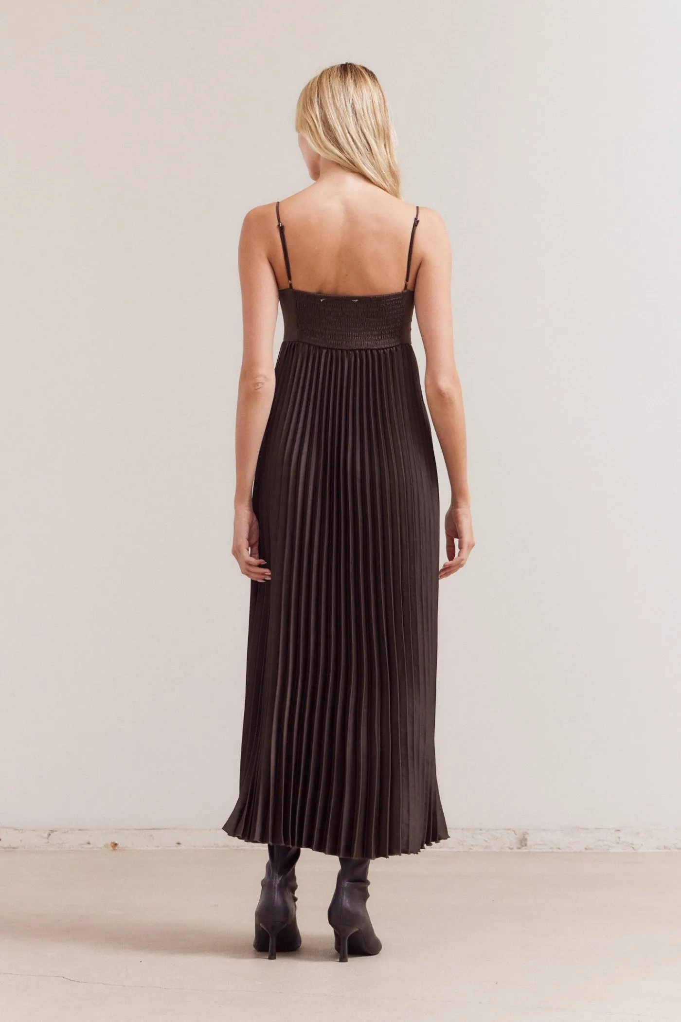Work Pairing FRIDA PLEATED MIDI DRESS