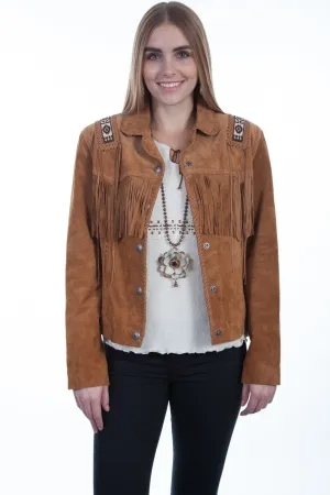 Timeless Piece Scully Womens Bourbon Boar Suede Laced Jacket XL Universal Style Scully Womens Bourbon Boar Suede Laced Jacket XL