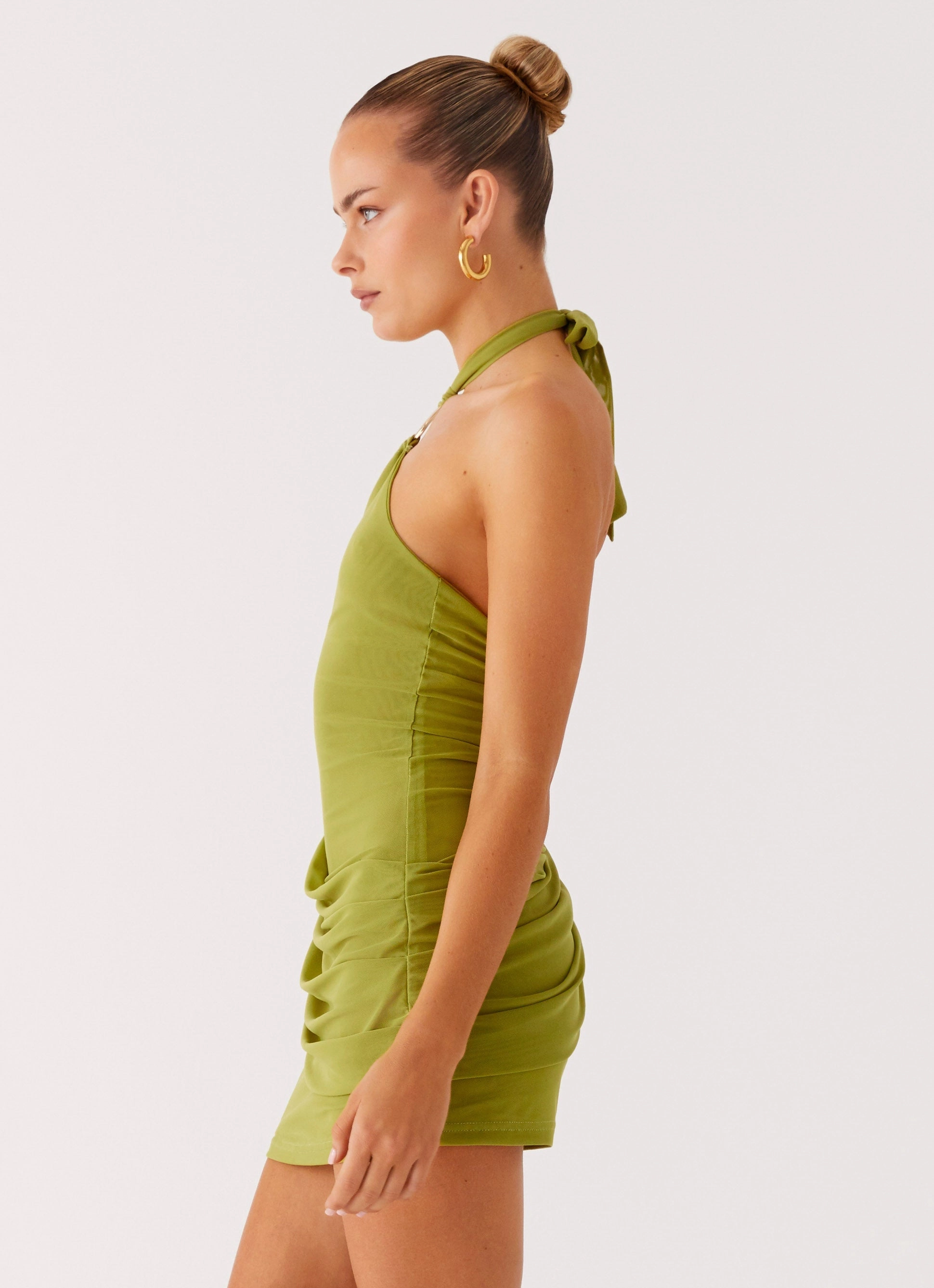 Henrietta Mini Dress - Citrus Wool-Blend