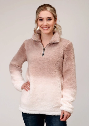 Timeless Design Roper Womens Pink Polyester Polar Fleece Dip Dye Jacket Neutral Piece Luxury Student Outfit Roper Womens Pink Polyester Polar Fleece Dip Dye Jacket