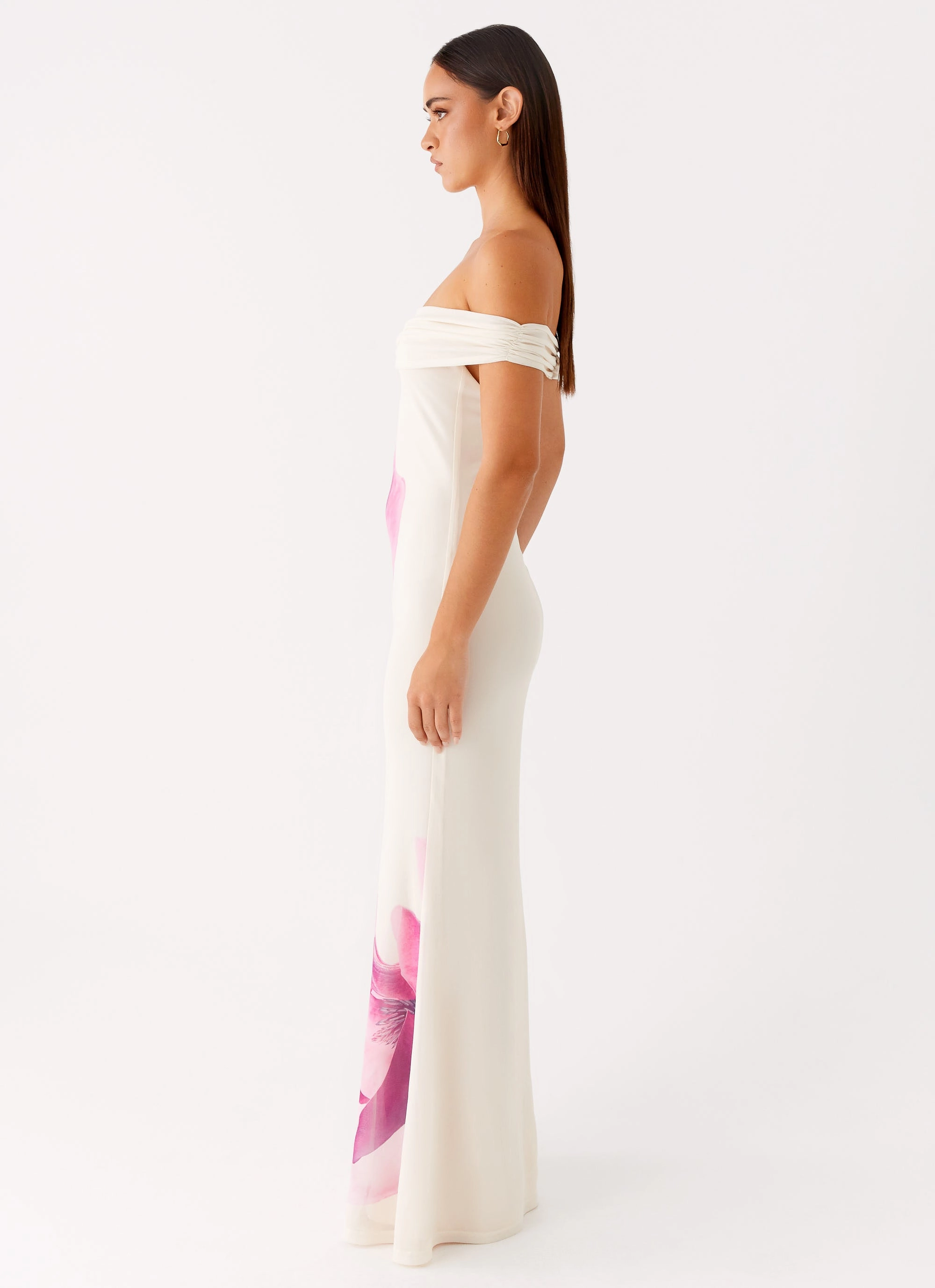 Madeira Maxi Dress - Ivory Bow Glow