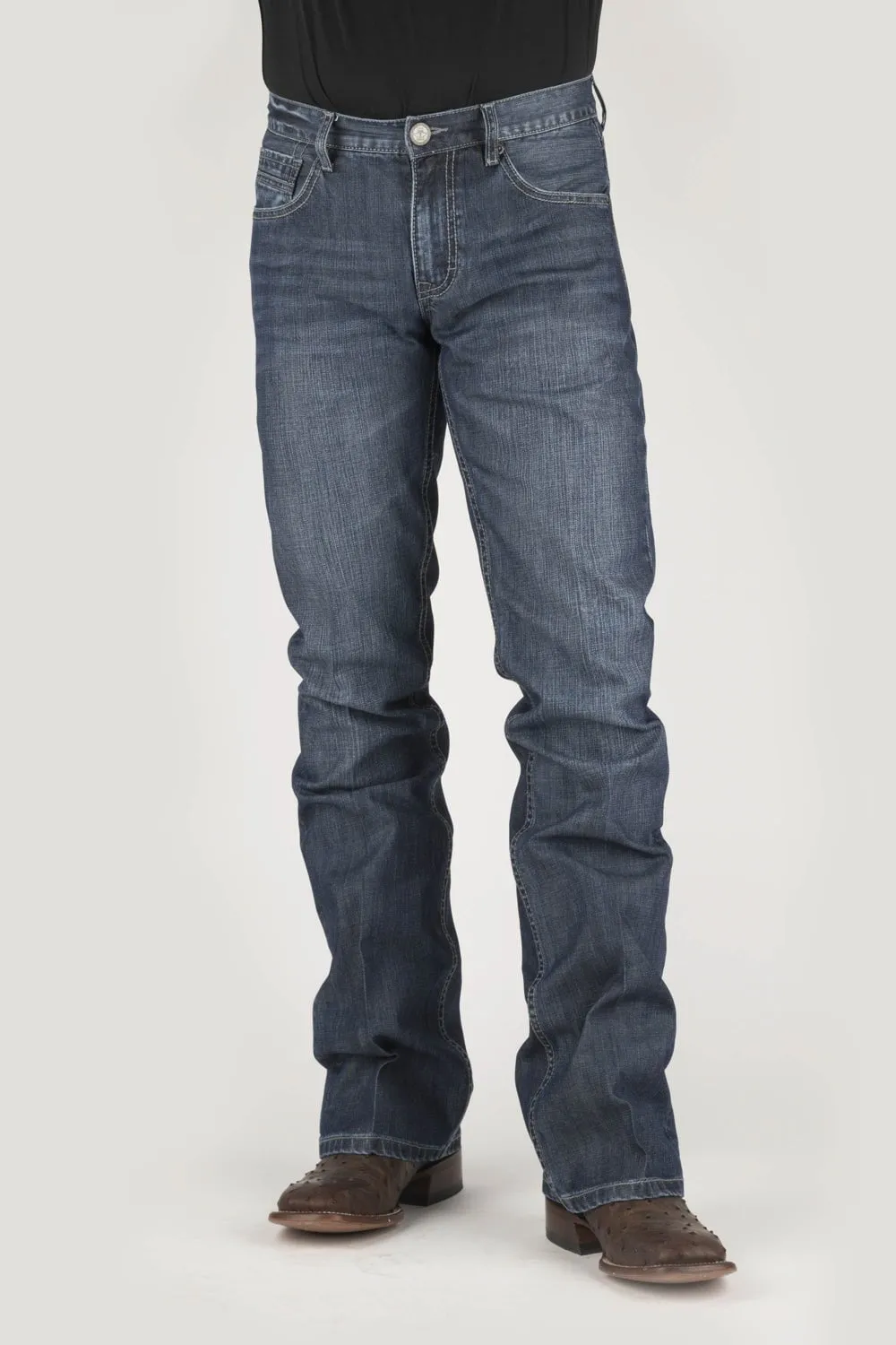 Tin Haul Mens Blue 100% Cotton 1660 Jagger Dbl Needle Jeans All Day Comfort Design