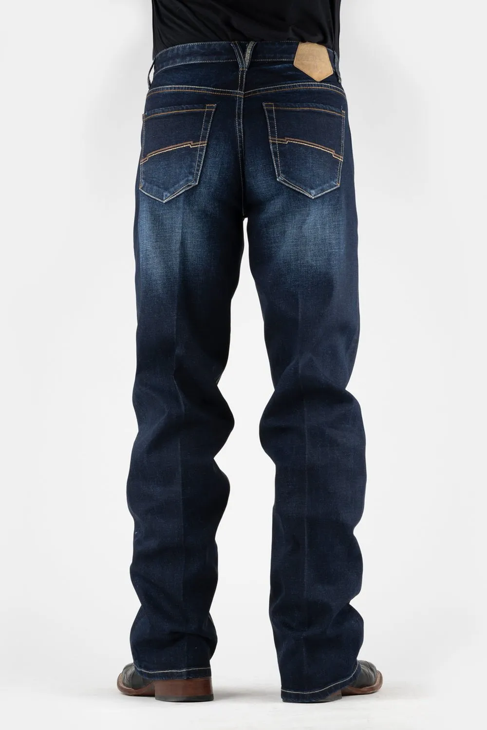 Tin Haul Mens Blue Cotton Blend 421 Fit Two Color Jeans Summer Vibes Circular Knit Construction