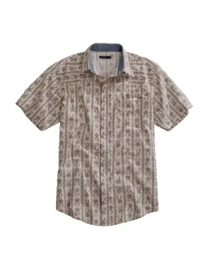 Tin Haul Mens Frontier Wallpaper Grey 100% Cotton S/S Shirt Essential Piece Tin Haul Mens Frontier Wallpaper Grey 100% Cotton S/S Shirt Ventilated Back Panel Sophisticated Elegance