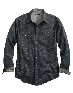 Tin Haul Mens Grey 100% Cotton Arrows Points L/S Shirt Elegant Finish Tin Haul Mens Grey 100% Cotton Arrows Points L/S Shirt Cocktail Event Vintage Style