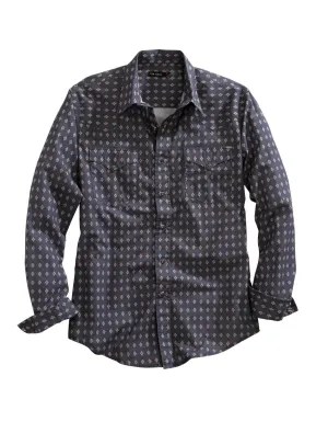 Tin Haul Mens Grey 100% Cotton Aztec Foulard L/S Shirt Stain-Repellent Tin Haul Mens Grey 100% Cotton Aztec Foulard L/S Shirt Vibrant Hue Networking Session