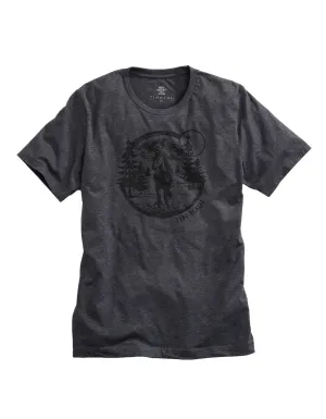 Tin Haul Mens Grey Cotton Blend Free Spirited Horse S/S T-Shirt Smart Style Tin Haul Mens Grey Cotton Blend Free Spirited Horse S/S T-Shirt Lakeside Relaxation Layered Sleeve Cuffs