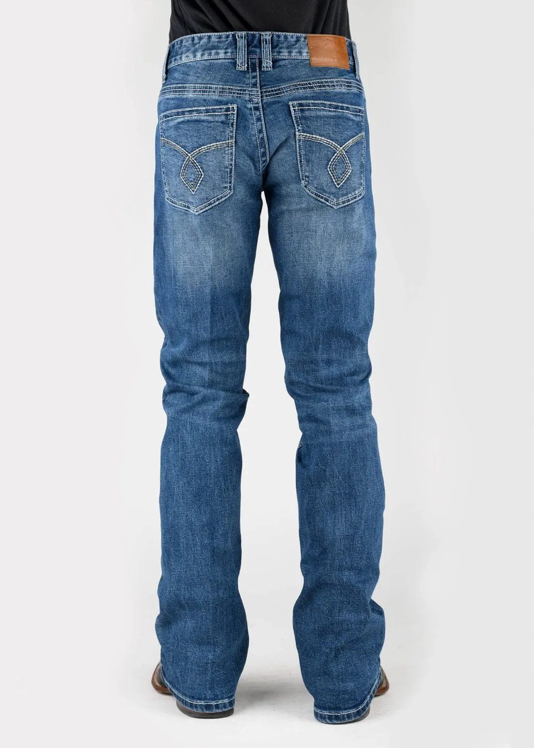 Tin Haul Mens Jagger Fit Diamond Back Blue Cotton Blend Jeans Brunch Outfit Summer Vibes Versatile