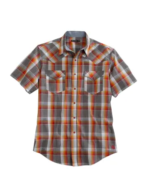 Tin Haul Mens Multi-Color 100% Cotton Rusty Plaid S/S Shirt Breathable Material Tin Haul Mens Multi-Color 100% Cotton Rusty Plaid S/S Shirt Smart Look Abrasion Resistant Edging