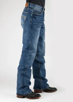Tin Haul Mens Regular Joe Seam Back Blue Cotton Blend Jeans Soft Layer All Size Fit Colorfast Dyeing Method Tin Haul Mens Regular Joe Seam Back Blue Cotton Blend Jeans
