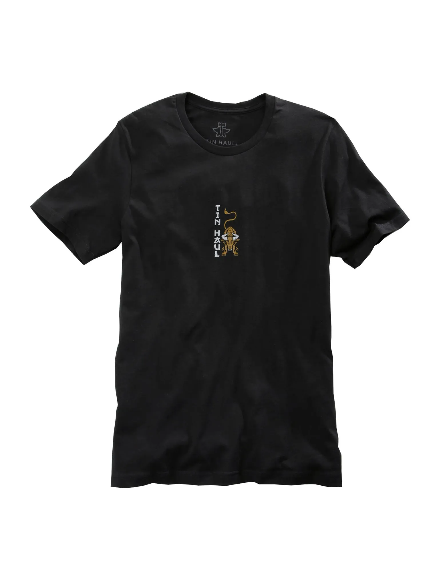 Tin Haul Unisex Black 100% Cotton Chinese Bull S/S T-Shirt All-Day Wear