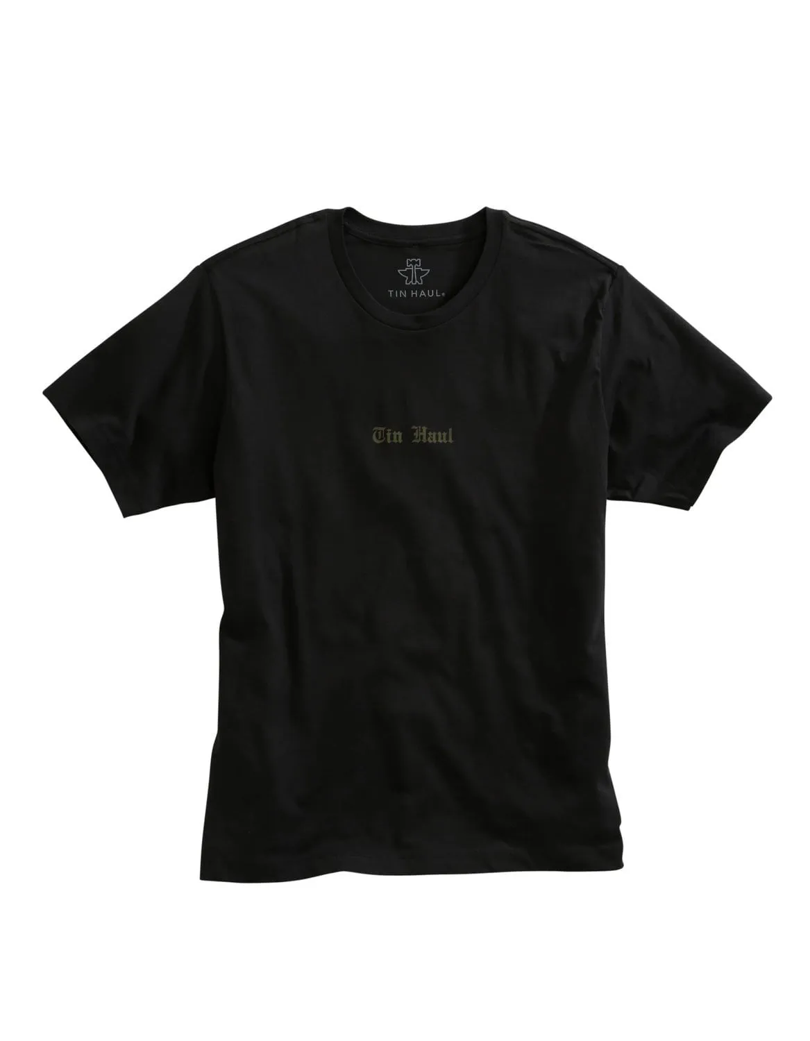 Warm Layers Tin Haul Unisex Black 100% Cotton Old English S/S T-Shirt