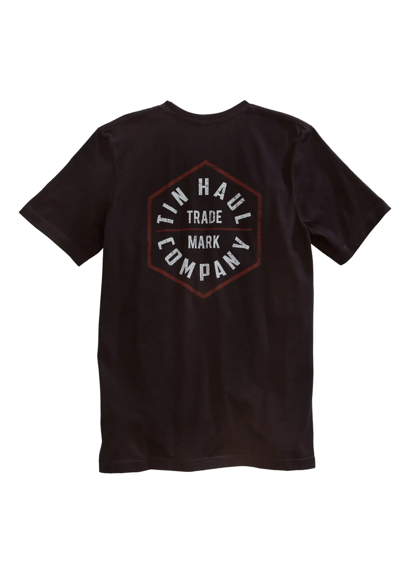 Minimal Design Sustainable Material Tin Haul Unisex Black 100% Cotton Trademark Company S/S T-Shirt