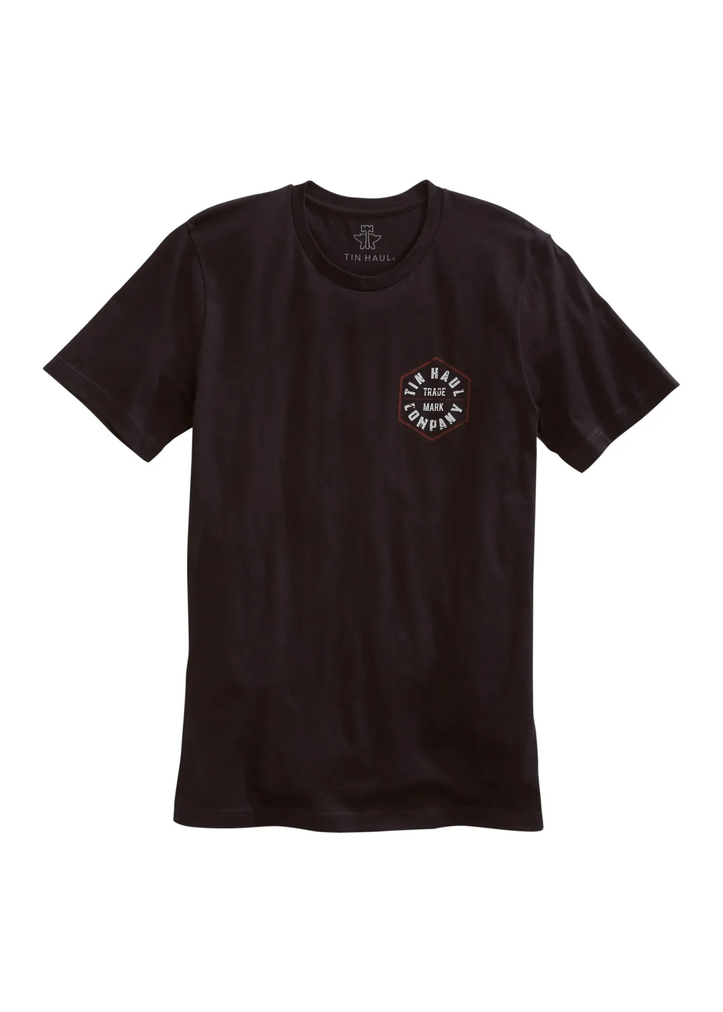 Tin Haul Unisex Black 100% Cotton Trademark Company S/S T-Shirt Sleepwear Relaxed Look