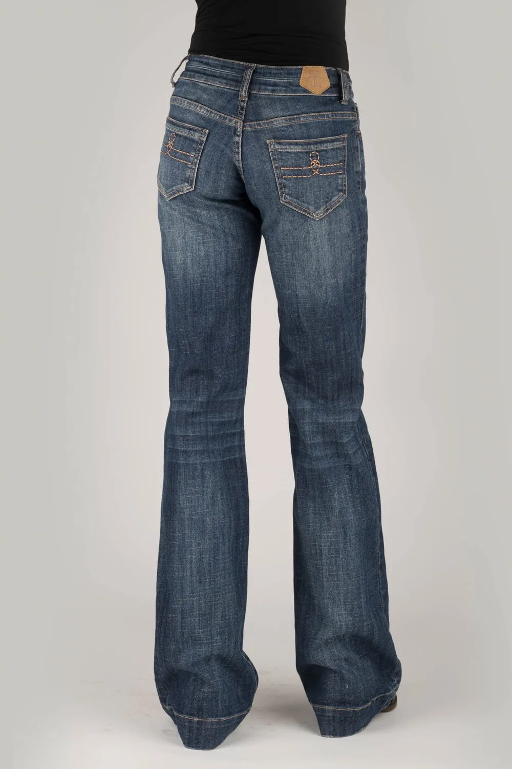 Non Stretch Denim Holiday Vibes High Quality Tin Haul Womens Blue Cotton Blend 460 Ella Double Loop Jeans