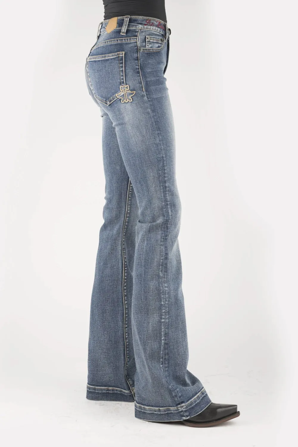 Autumn Days Parent Style Bold Utility Style Tin Haul Womens Blue Cotton Blend 595 Libby Anvil/Hammer Jeans