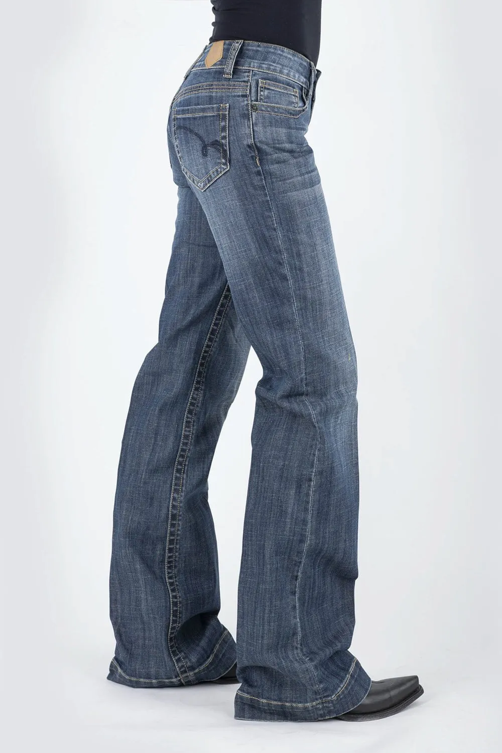 Tin Haul Womens Blue Ella Trouser Small Loop 460 Jeans Everyday Loose Music Event