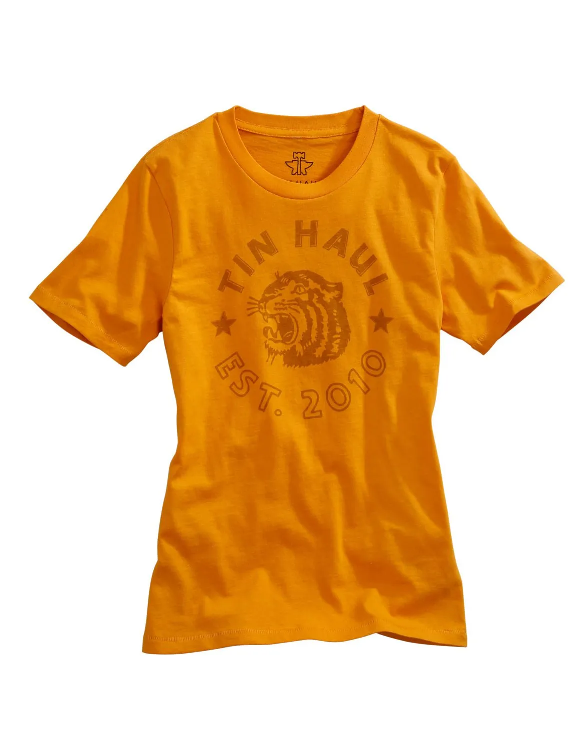 Comfort First Fit elegant design Tin Haul Womens Gold 100% Cotton Make Your Roar S/S Tiger T-Shirt