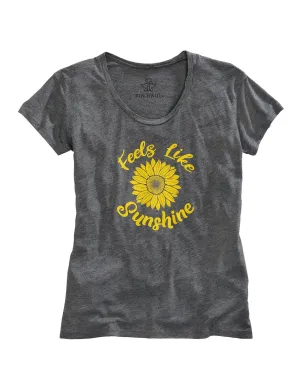 Tin Haul Womens Grey Poly/Rayon Feels Like Sunshine S/S T-Shirt Casual Comforts Tin Haul Womens Grey Poly/Rayon Feels Like Sunshine S/S T-Shirt Eco-friendly