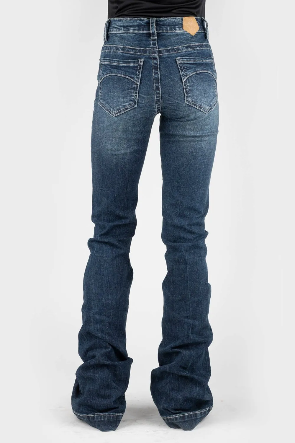 Eco Certified Textile Standards Premium Quality Tin Haul Womens Libby Moon Pieced Blue Cotton Blend Jeans