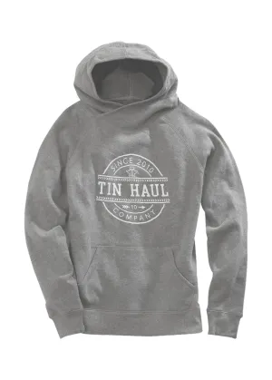 Tin Haul Womens Since 2010 Circle Grey Cotton Blend Hoodie Flexible Look Wardrobe Classic Articulated Knee Shape Tin Haul Womens Since 2010 Circle Grey Cotton Blend Hoodie