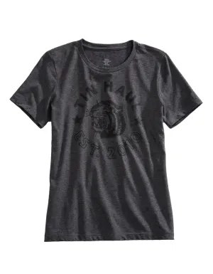 Tin Haul Womens Tiger Head Grey Cotton Blend S/S T-Shirt Casual Layer Winter Layering Tin Haul Womens Tiger Head Grey Cotton Blend S/S T-Shirt