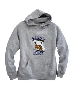 Tin Haul Womens Wild Wild Wagon Grey Cotton Blend Hoodie Slim Energy Fashionable Look Tin Haul Womens Wild Wild Wagon Grey Cotton Blend Hoodie