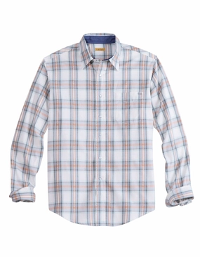 Tin Haul Mens Tupelo Plaid Grey/Red 100% Cotton L/S Shirt Seam Free Back Anti Static Fabric Tin Haul Mens Tupelo Plaid Grey/Red 100% Cotton L/S Shirt