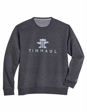 Tin Haul Mens Ultra Soft Fleece Heather Charcoal Poly/Cotton Sweatshirt Breathable wear Tin Haul Mens Ultra Soft Fleece Heather Charcoal Poly/Cotton Sweatshirt Active Layering Bold Pattern