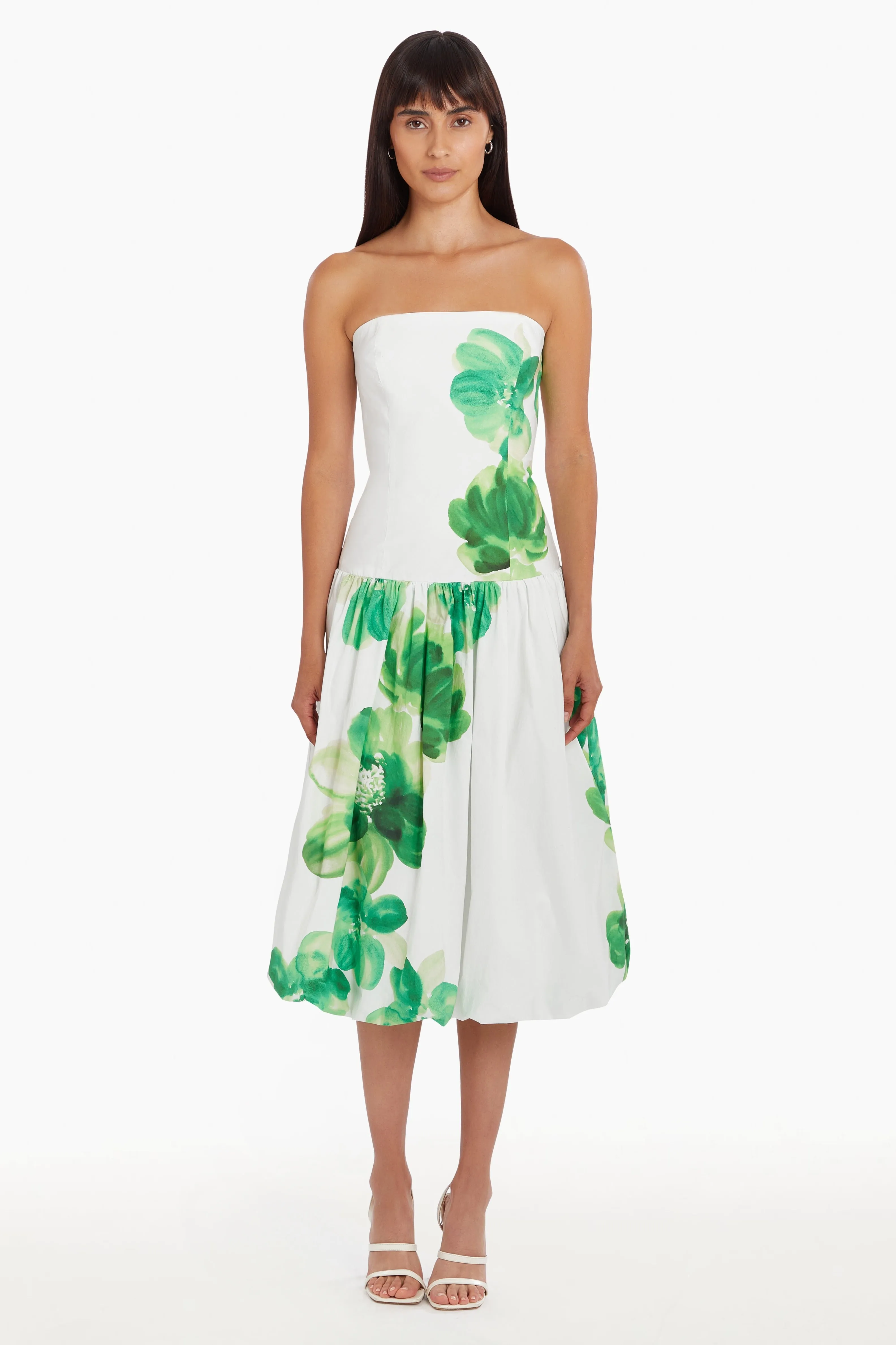 Tivoli Dress in Sendai Print Bold Design Wide Swing