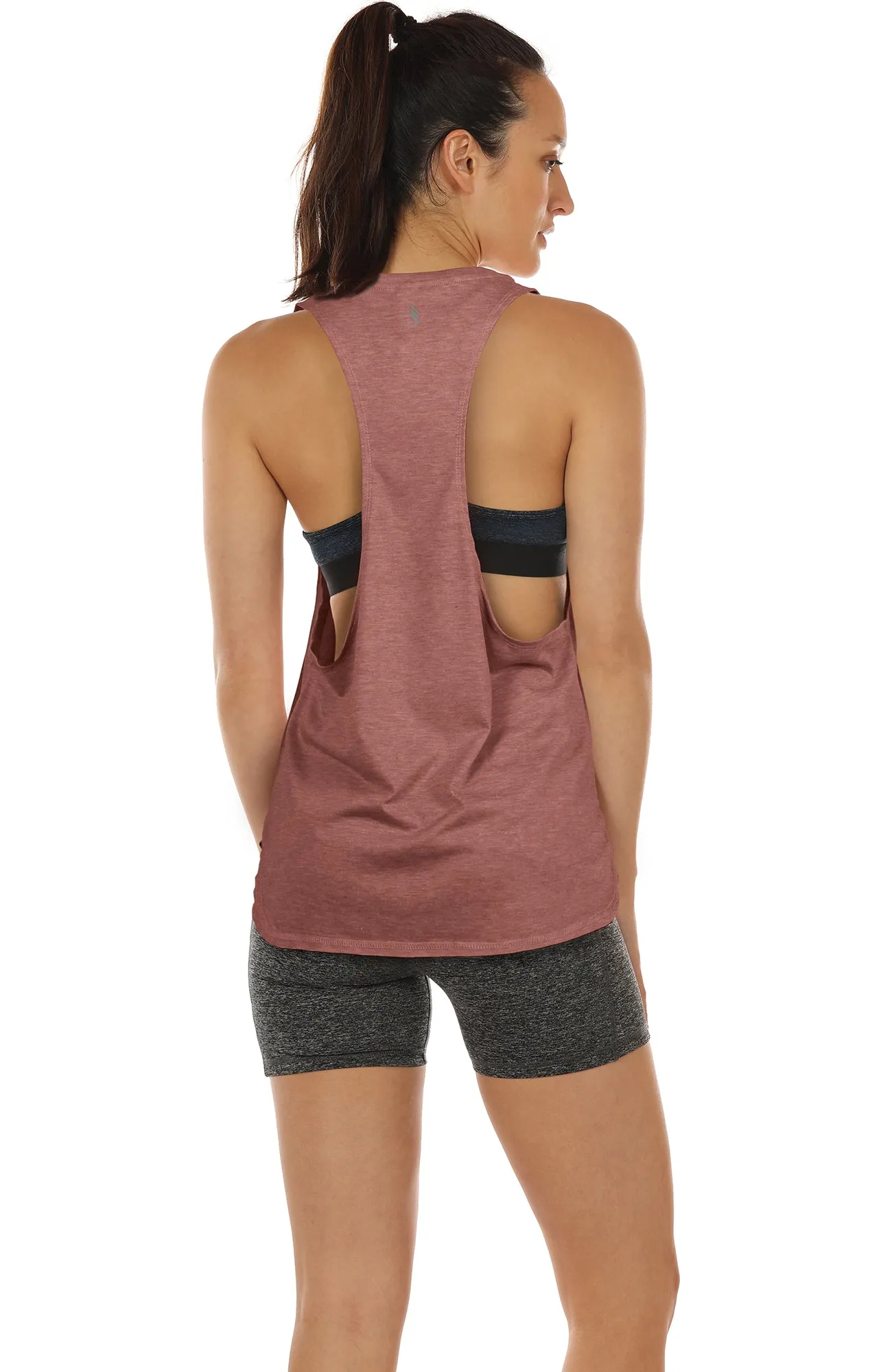TK16-P icyzone Yoga Tops Activewear Workout Clothes Sports Racerback Tank Tops for Women (Pack of 3)