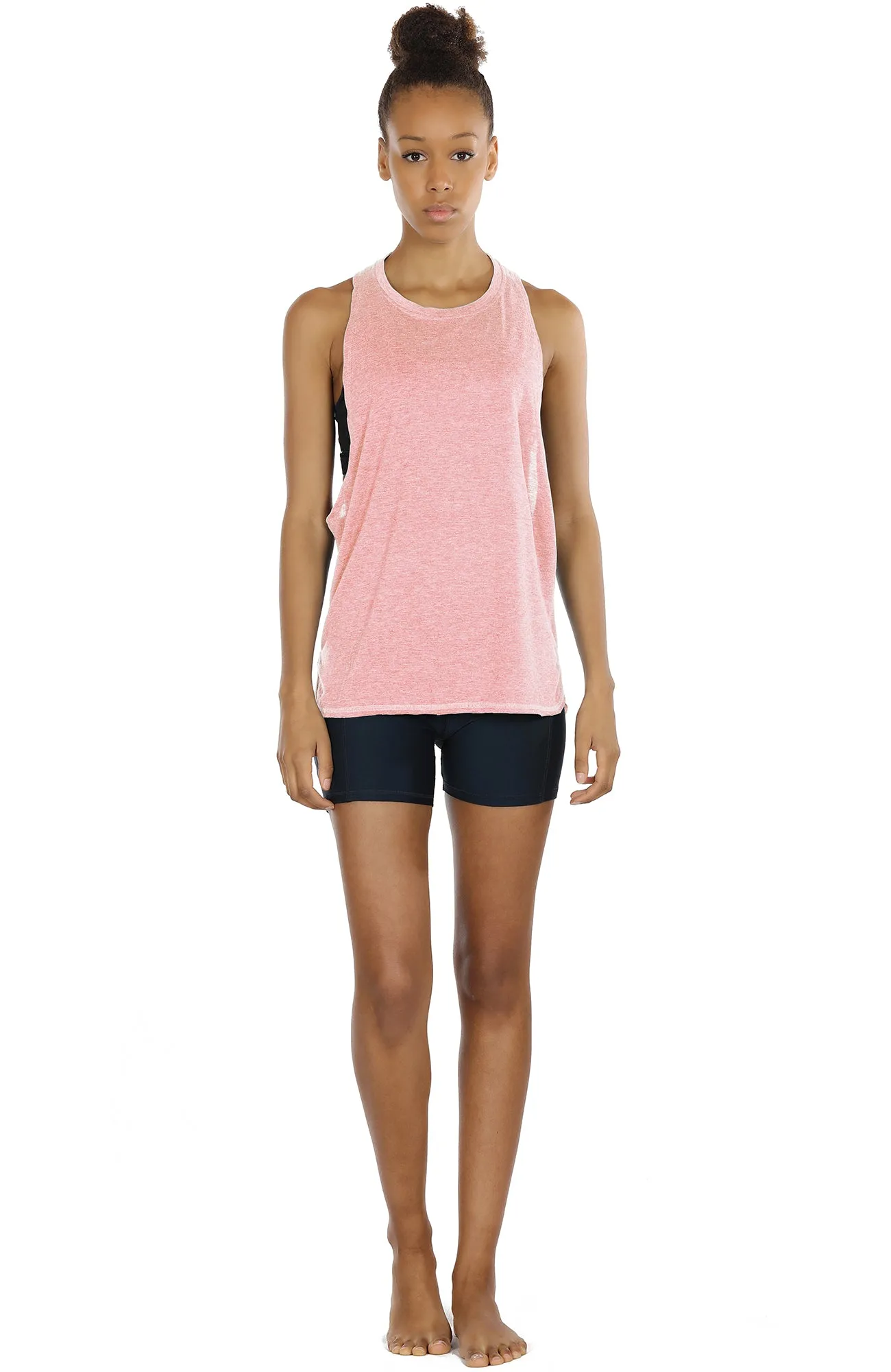 TK16-P icyzone Yoga Tops Activewear Workout Clothes Sports Racerback Tank Tops for Women (Pack of 3)