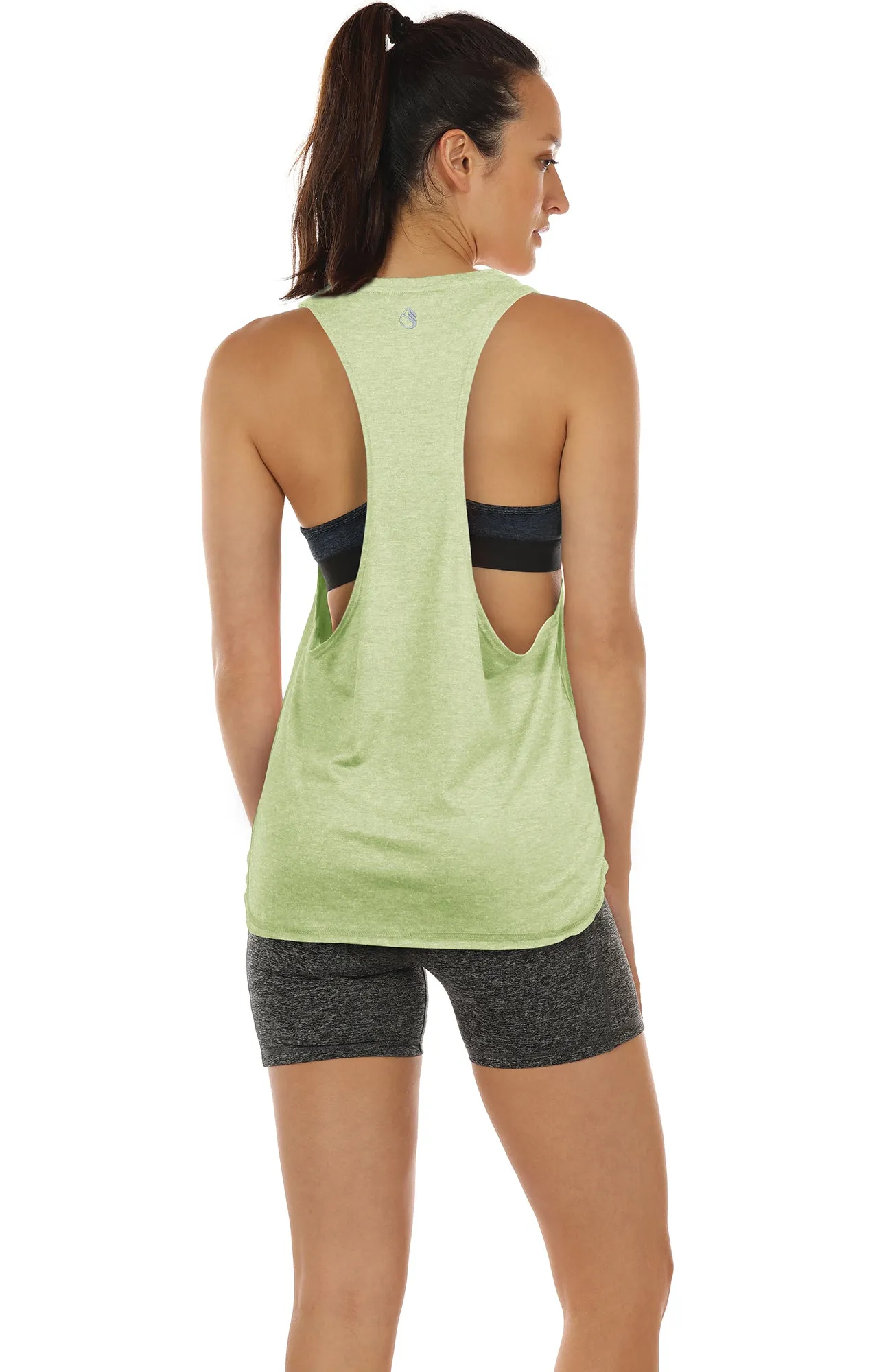 TK16-P icyzone Yoga Tops Activewear Workout Clothes Sports Racerback Tank Tops for Women (Pack of 3)