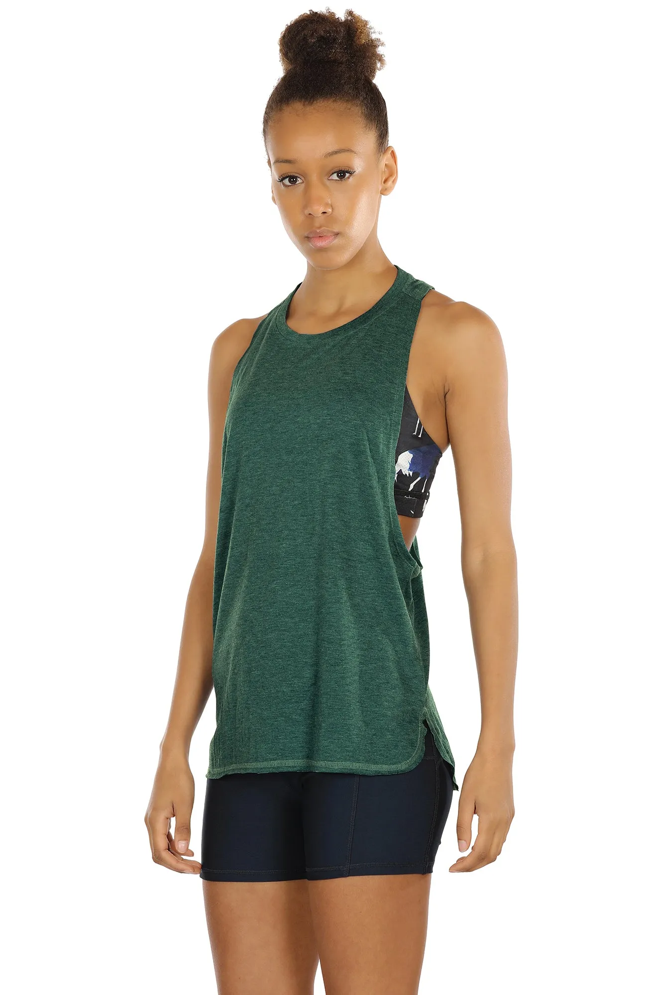 TK16-P icyzone Yoga Tops Activewear Workout Clothes Sports Racerback Tank Tops for Women (Pack of 3)