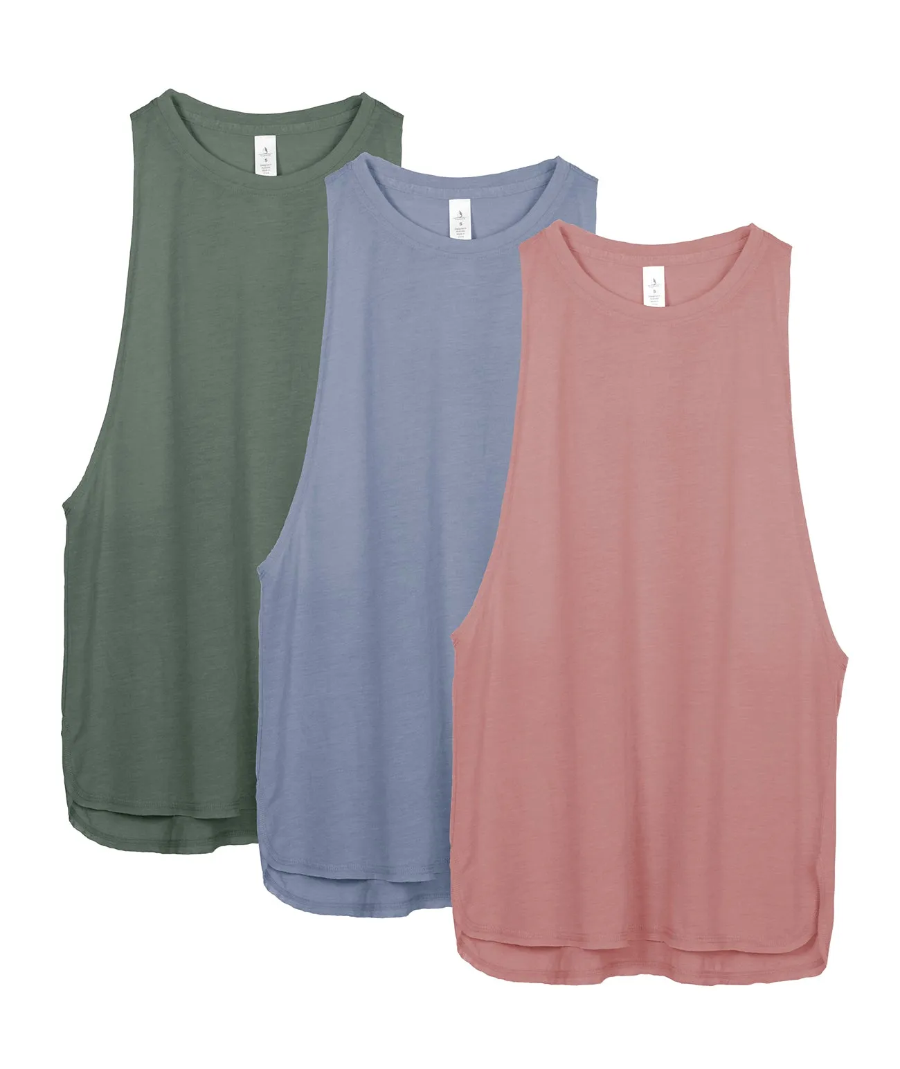TK16-P icyzone Yoga Tops Activewear Workout Clothes Sports Racerback Tank Tops for Women (Pack of 3)
