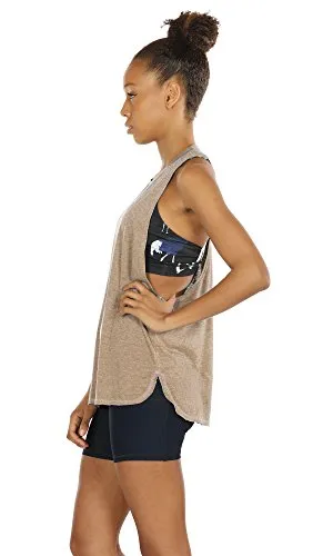 TK16-P icyzone Yoga Tops Activewear Workout Clothes Sports Racerback Tank Tops for Women (Pack of 3)