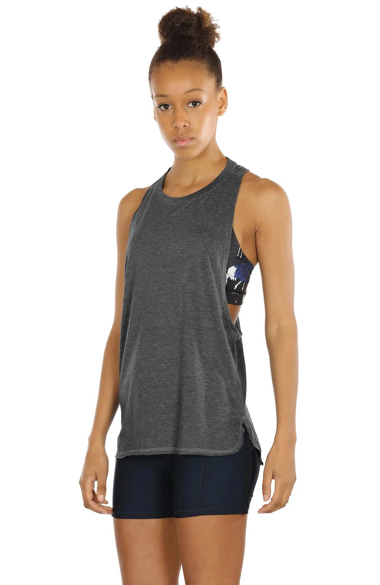 TK16-P icyzone Yoga Tops Activewear Workout Clothes Sports Racerback Tank Tops for Women (Pack of 3)
