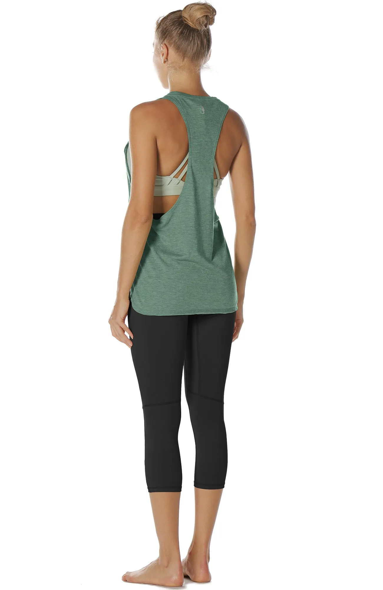 TK16-P icyzone Yoga Tops Activewear Workout Clothes Sports Racerback Tank Tops for Women (Pack of 3)